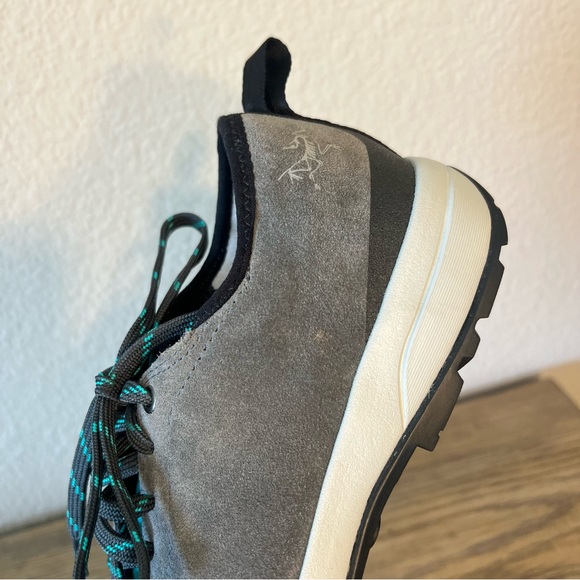 Arcteryx acrux sl leather approach hiking shoe ortholite vibrant grey - Picture 4 of 11